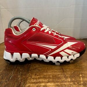Reebok Zig Tech Cooperstown Quag 2.0 Baseball Cleats Red / White  Size 7